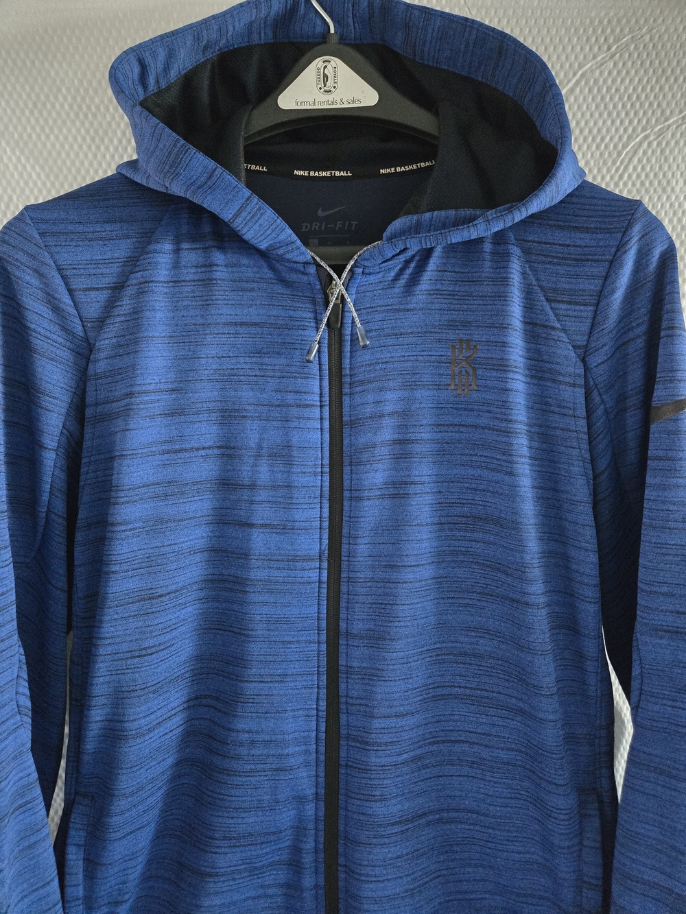Nike Basketball Men’s Blue Dri-FIT Full-Zip Hoodie Jacket